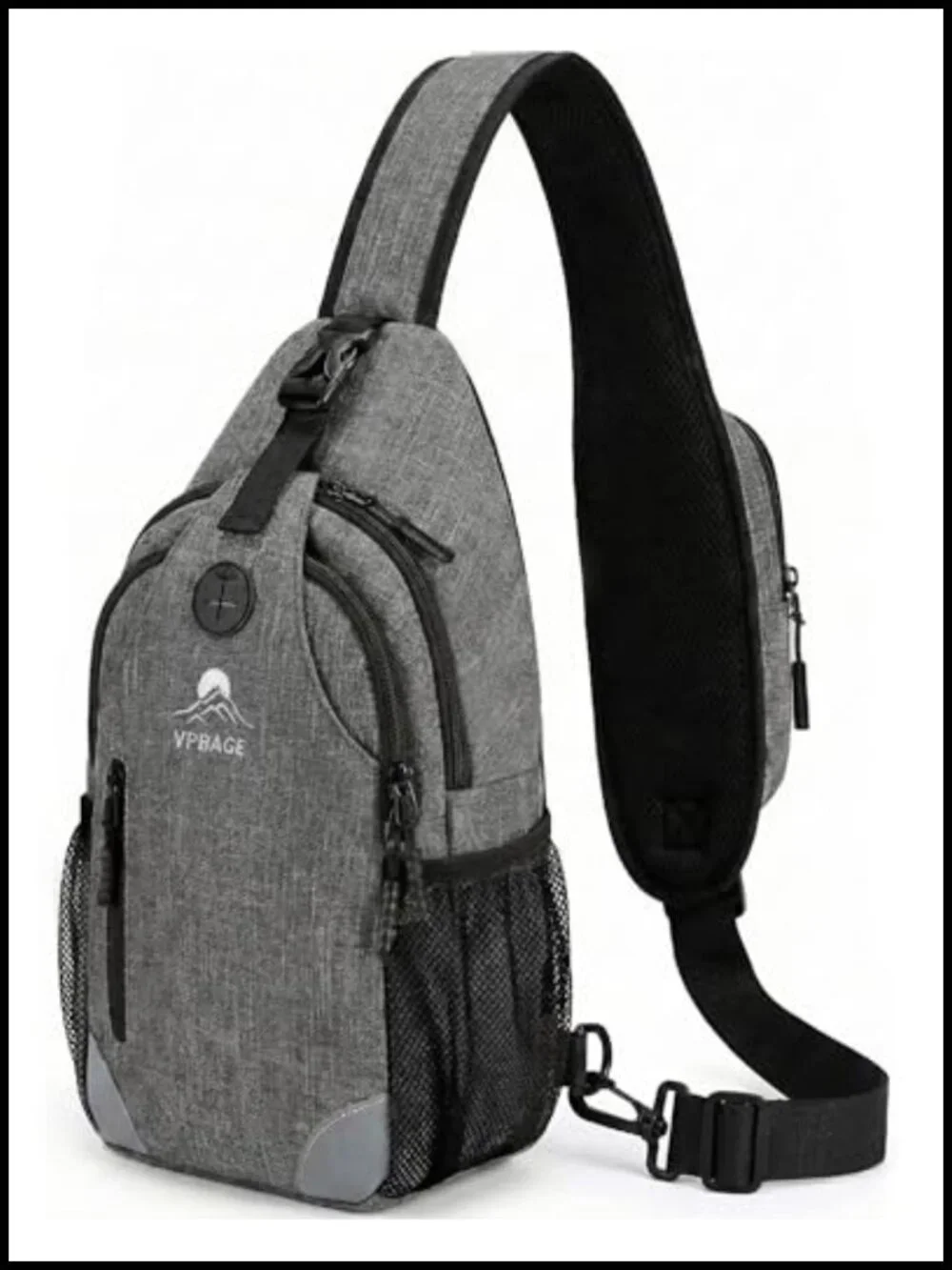 Sling Backpack for Women Men Crossbody Travel Bag Water Bottle Holders 17